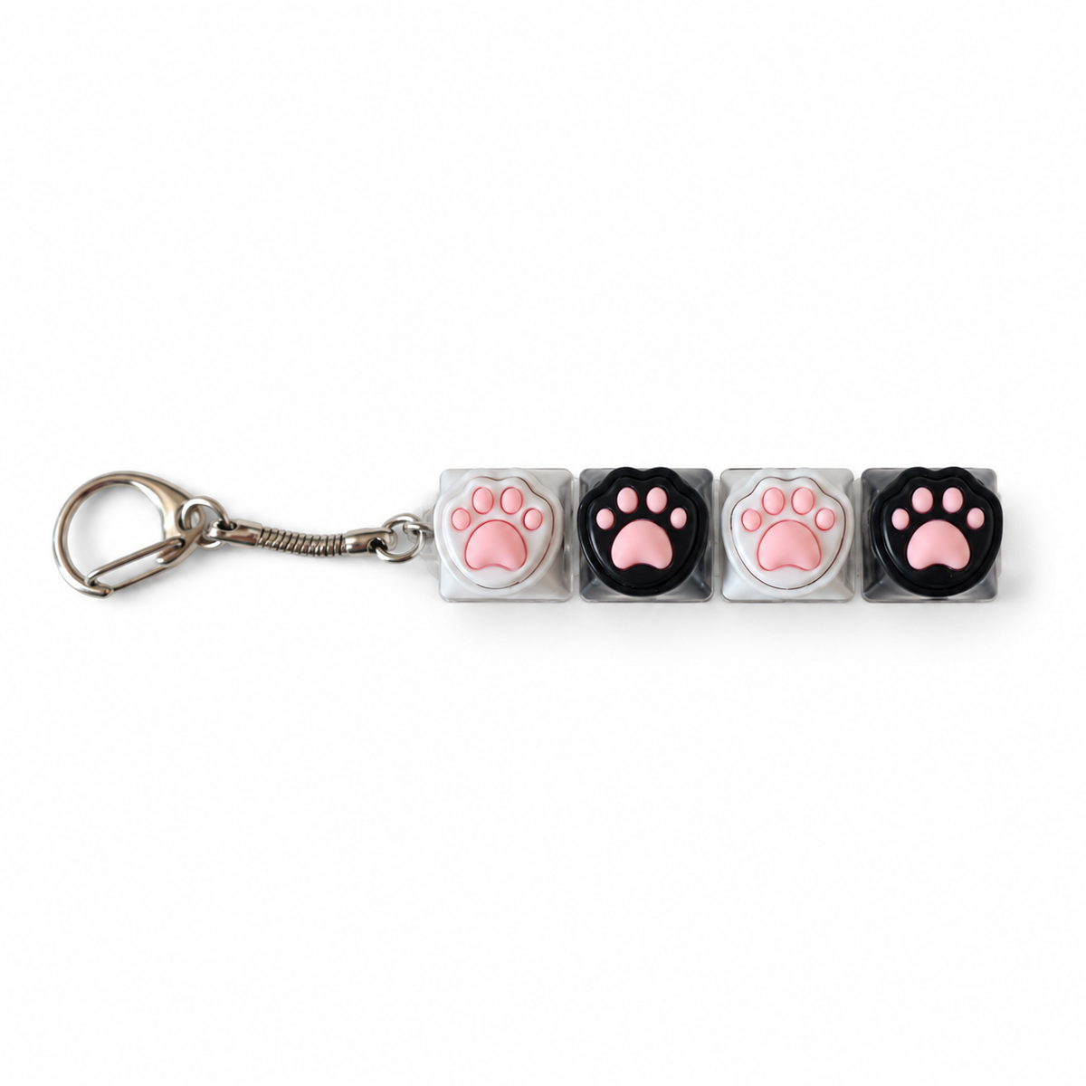 Light-Up Paw Fidget Keychain