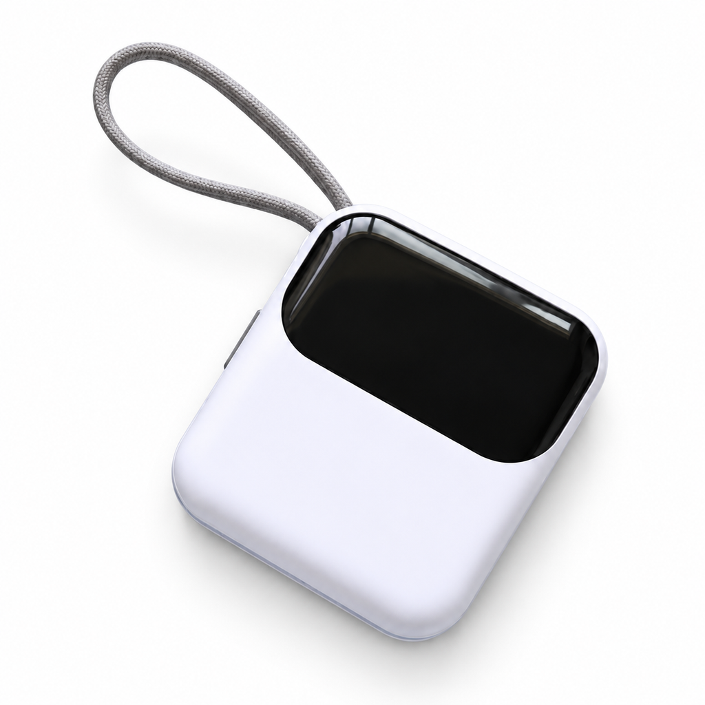 20,000 mAh Power Bank with Built-In USB-C & Lightning Cables