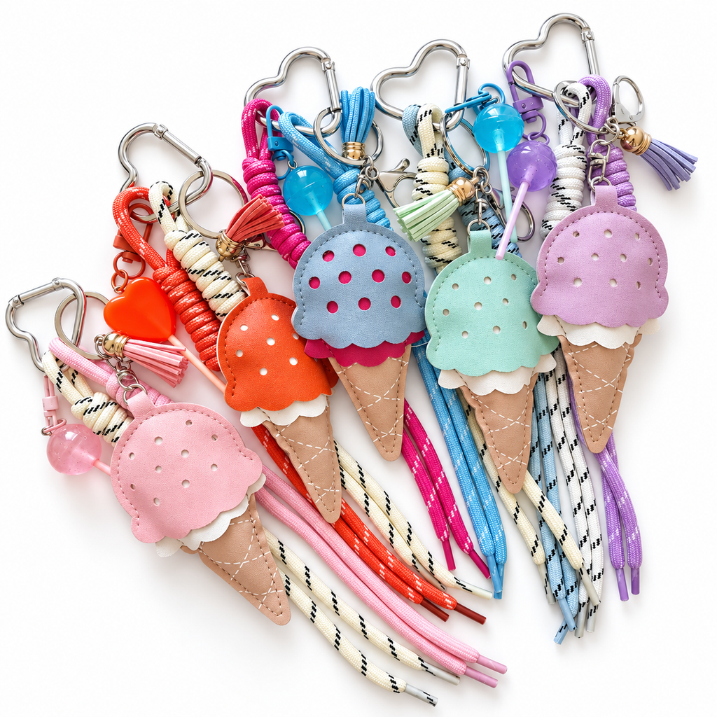 Ice Cream Bag Charm & Keychain