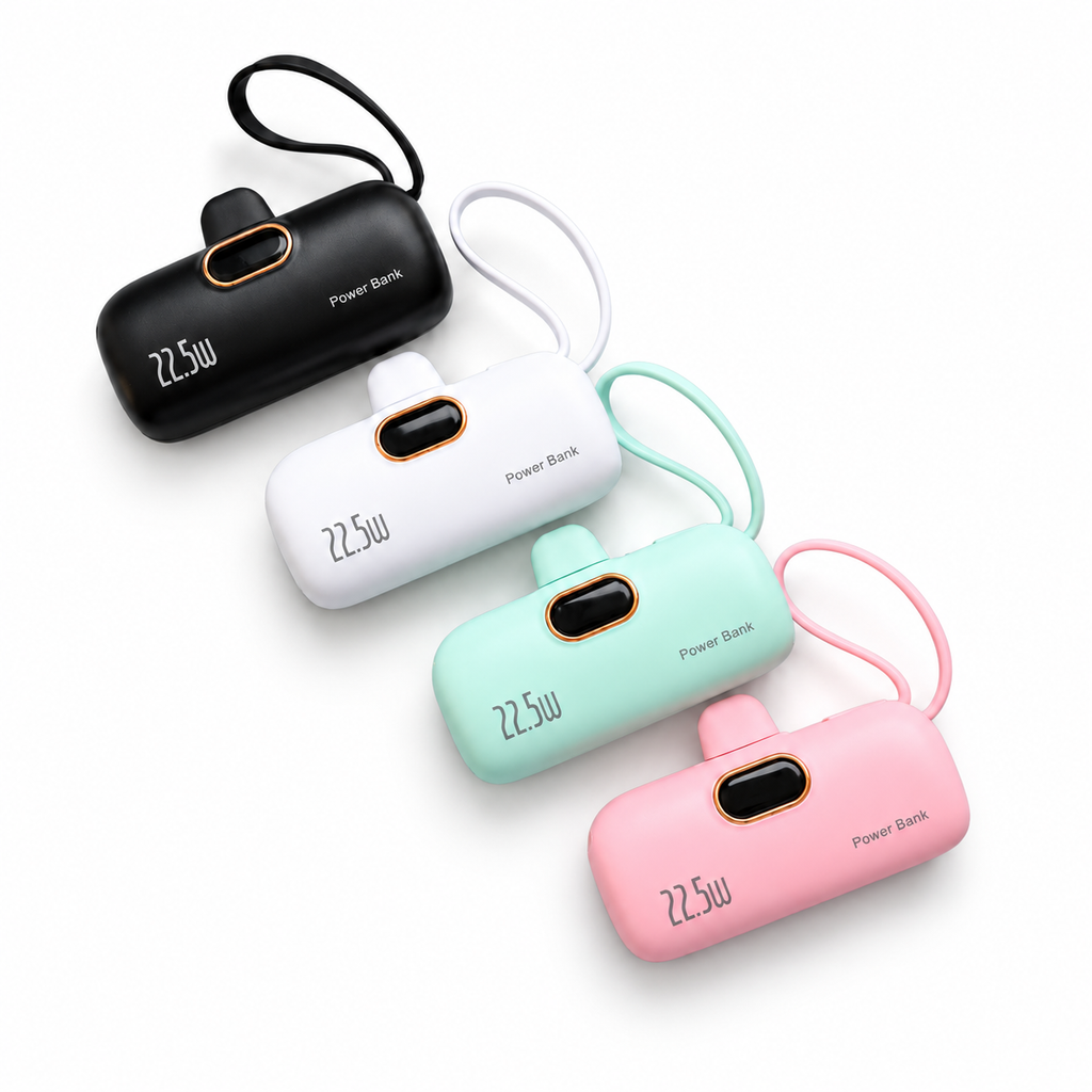 Mini Power Bank with USB-C & Lightning — 5000 mAh