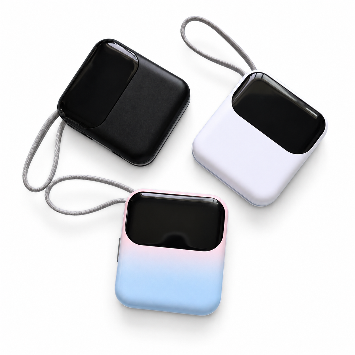 20,000 mAh Power Bank with Built-In USB-C & Lightning Cables