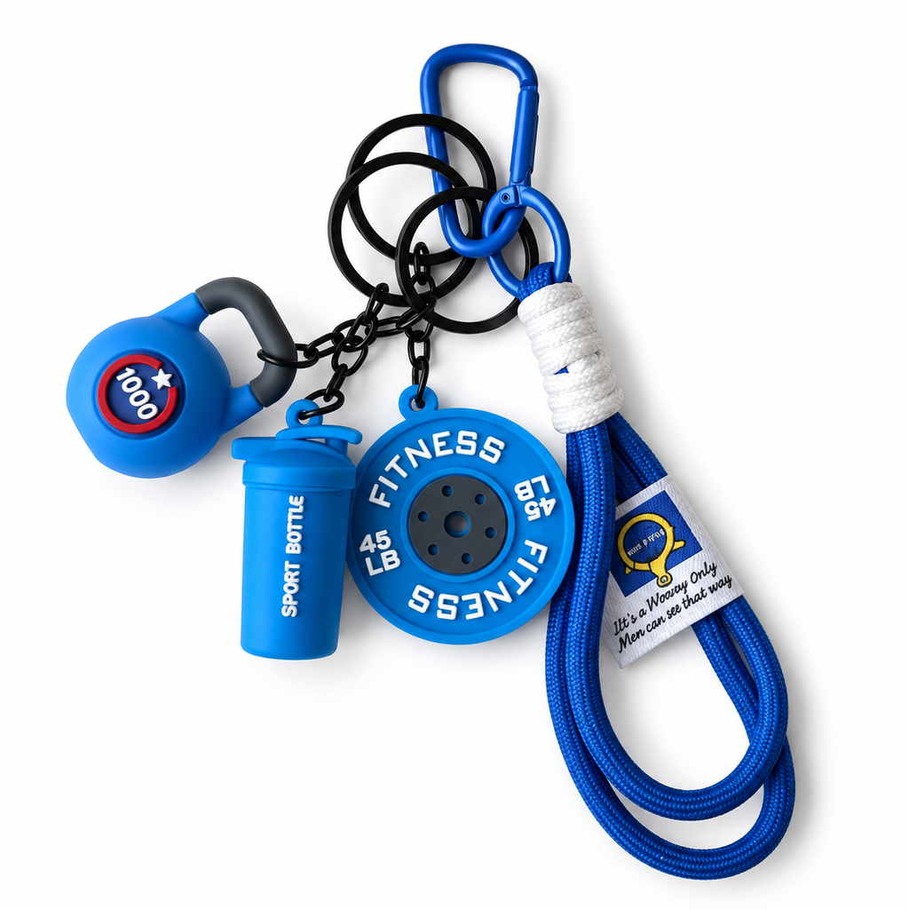 Fitness Bag Charm & Keychain