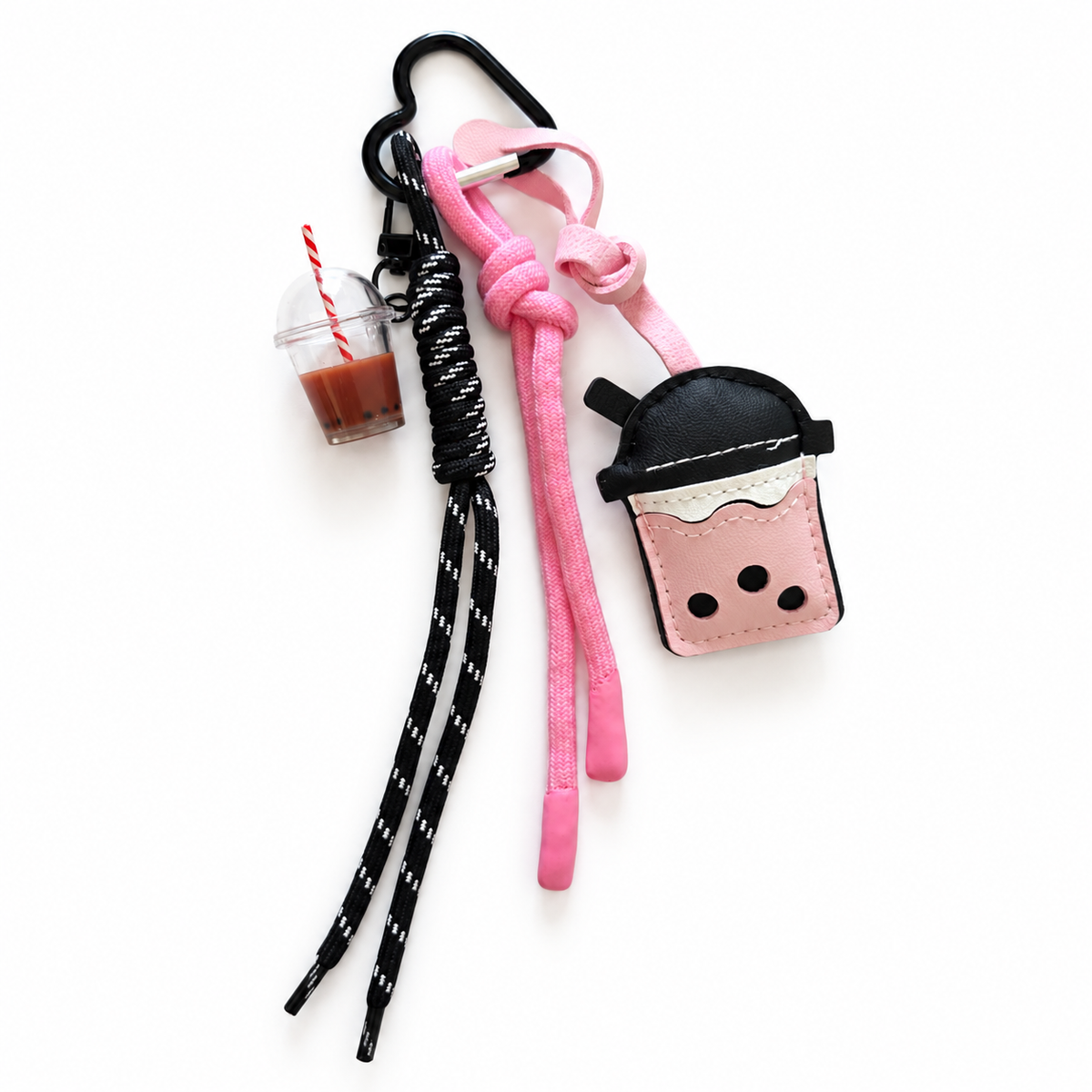 Bubble Tea Bag Charm & Keychain