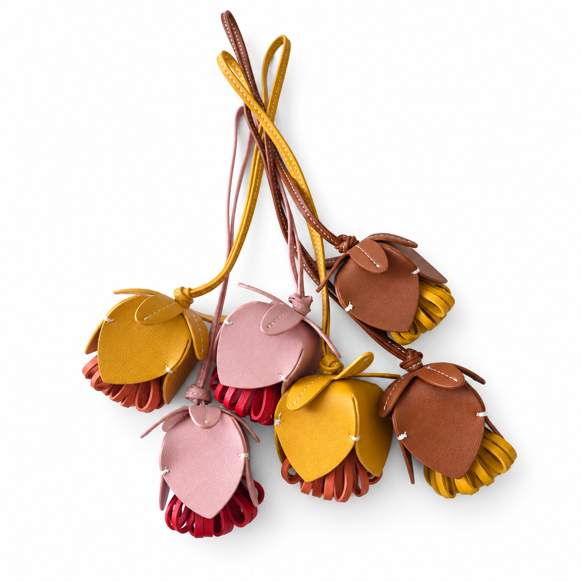 Flower Bud Bag Charm