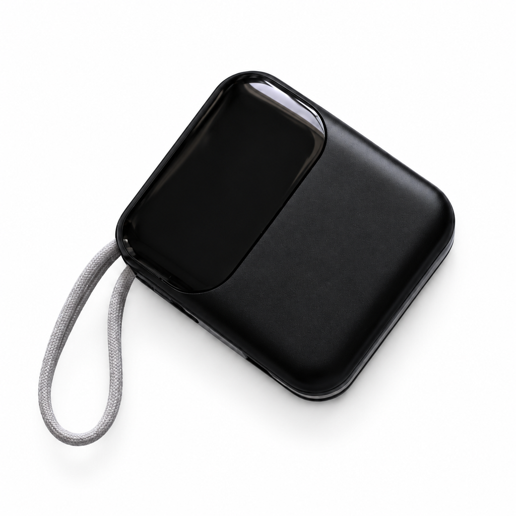 20,000 mAh Power Bank with Built-In USB-C & Lightning Cables