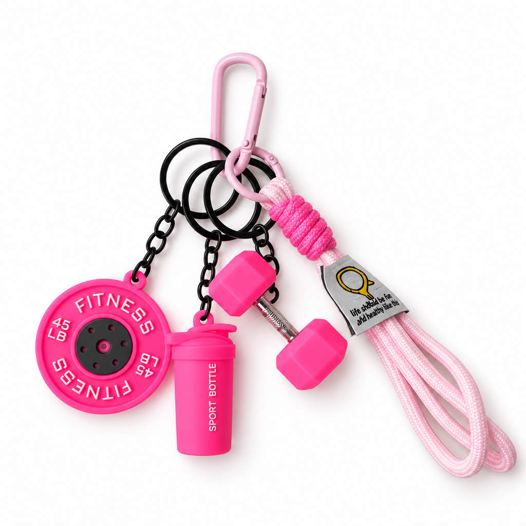 Fitness Bag Charm & Keychain