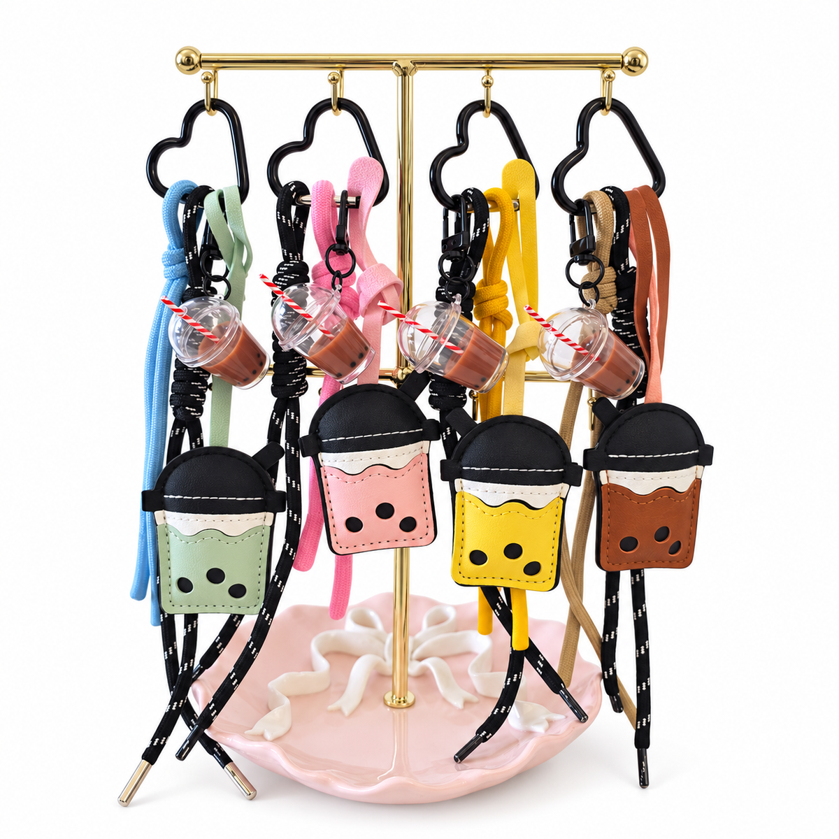 Bubble Tea Bag Charm & Keychain