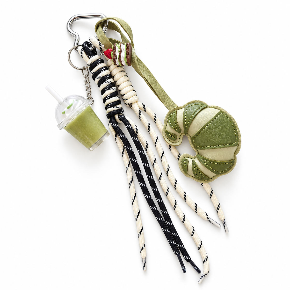 Croissant Bag Charm & Keychain