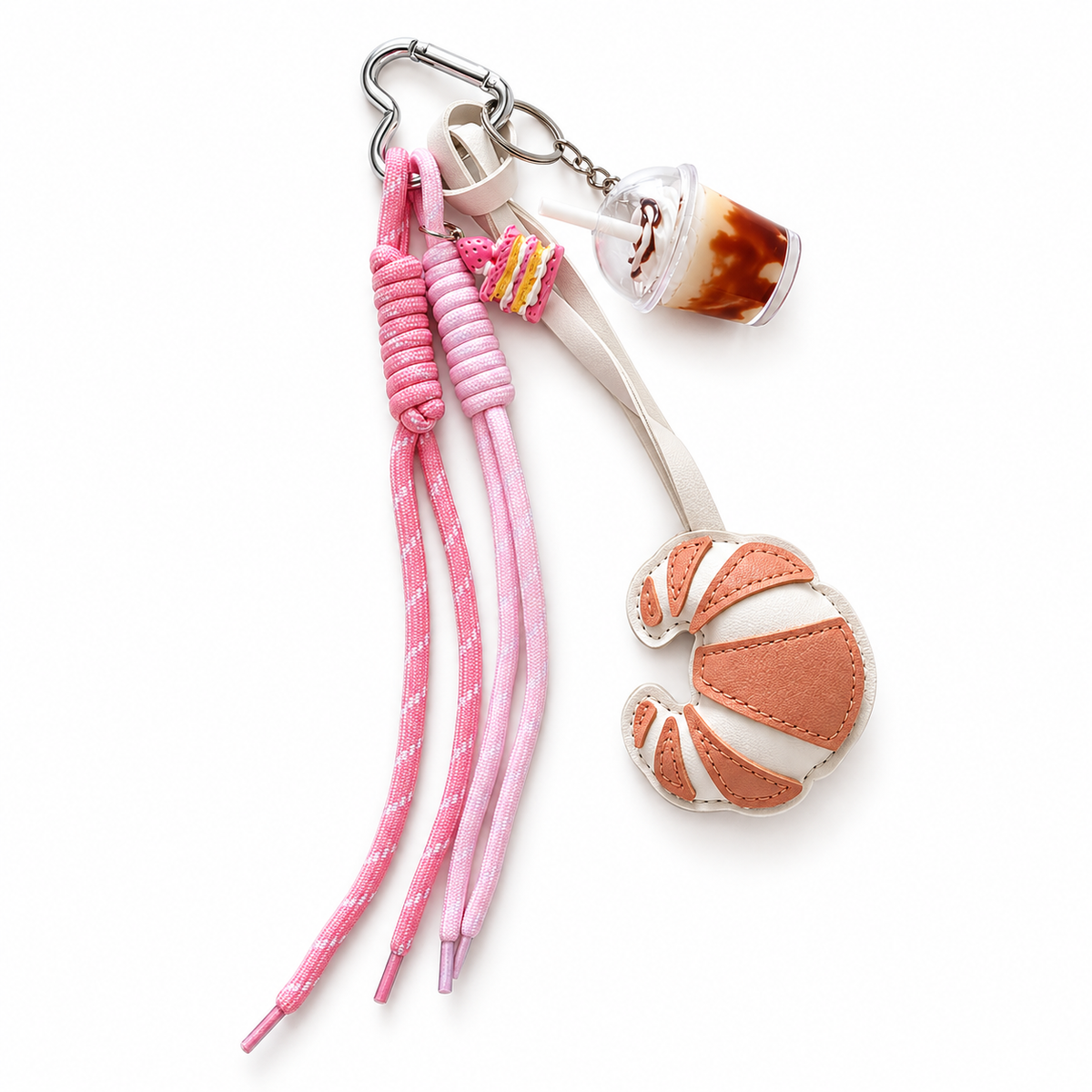 Croissant Bag Charm & Keychain